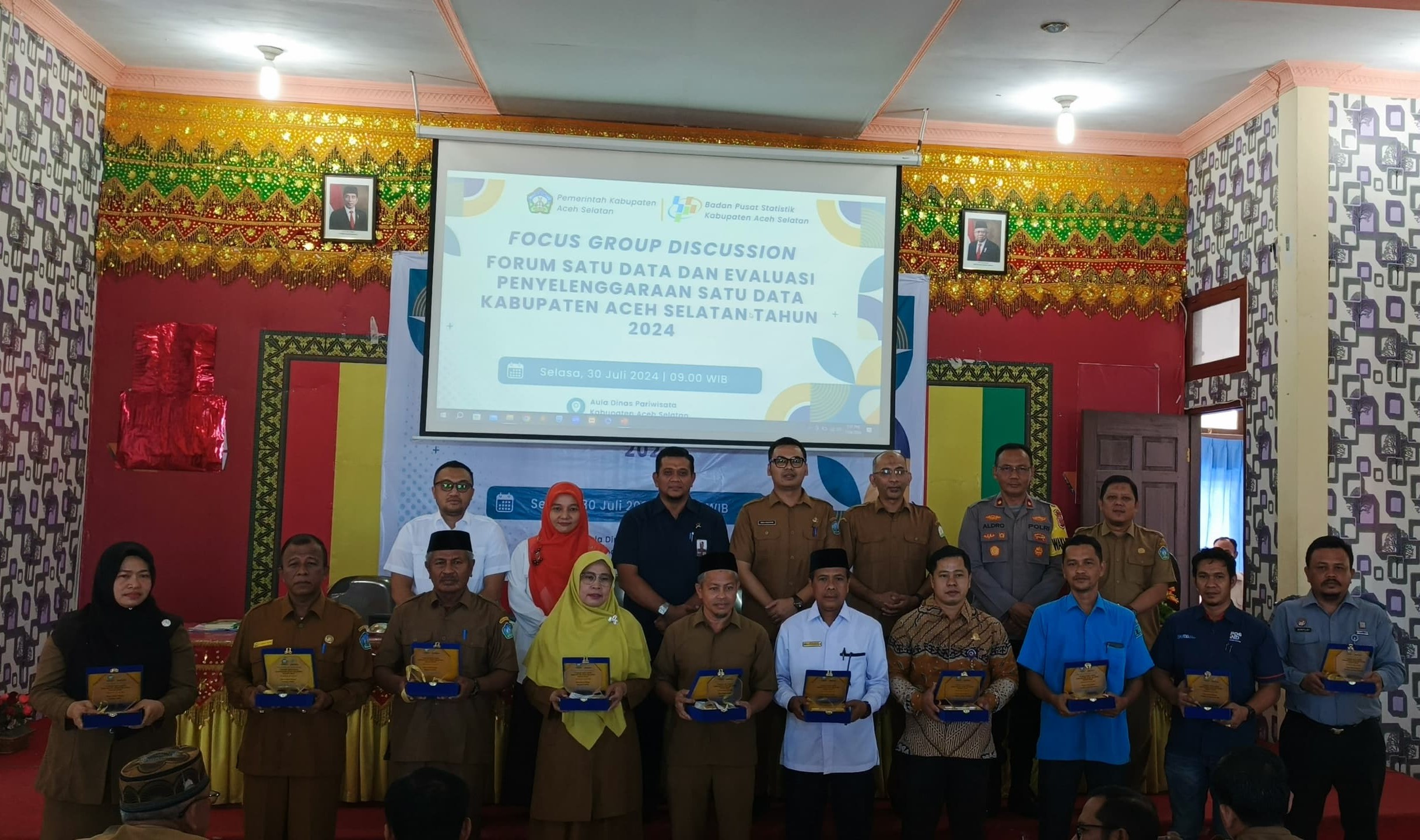 Pemkab Aceh Selatan bersama BPS Laksanakan FGD Forum Satu Data 2024